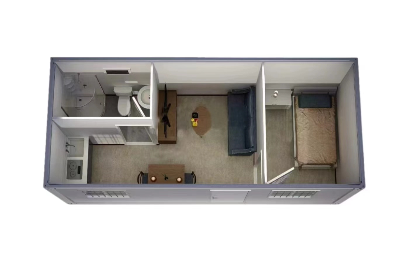 40 pieds de luxe élevé ont adapté les besoins du client au grand espace de Chambre de double couche de Chambre de conteneur fixe de 40 pieds 40 pieds de luxe élevé ont adapté les besoins du client au grand espace de Chambre de double couche de Chambre de conteneur fixe de 40 pieds